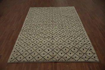 All-Over Trellis Moroccan Oriental Area Rug 7x10