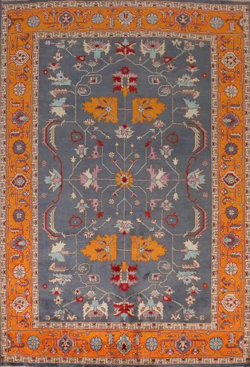 Handmade Blue Heriz Serapi Indian Area Rug 9x12