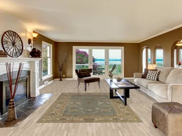 Blue Handmade Oushak Indian Area Rug 6x9