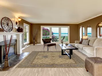 Camel Tone Wool Oushak Indian Area Rug 8x10