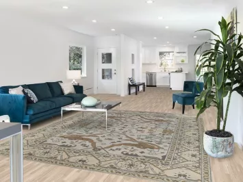 Silver Gray Wool Oushak Indian Area Rug 8x10