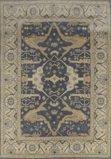 Blue Handmade Oushak Indian Area Rug 8x10