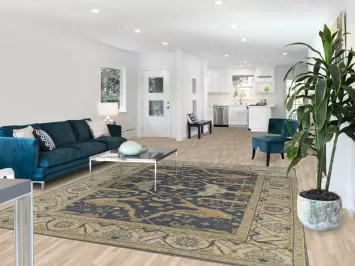 Blue Handmade Oushak Indian Area Rug 8x10