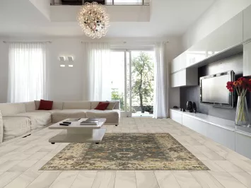 Blue Floral Oushak Indian Area Rug 9x12