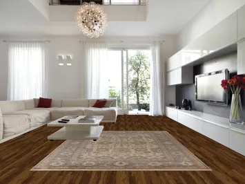 Earth Tone Geometric Oushak Indian Area Rug 9x12