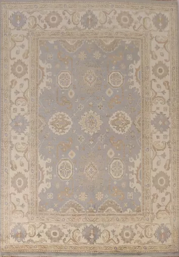 Light Blue Handmade Oushak Indian Area Rug 8x10