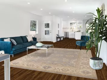 Light Blue Handmade Oushak Indian Area Rug 8x10