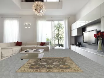 Handmade Gray Oushak Indian Area Rug 8x10