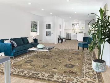 Earth Tone Wool Oushak Indian Area Rug 9x12