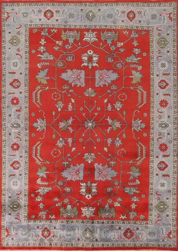 Handmade Red Heriz Serapi Indian Area Rug 9x12