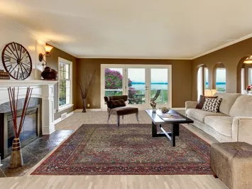 Vegetable Dye Antique Kerman Persian Area Rug 9x12