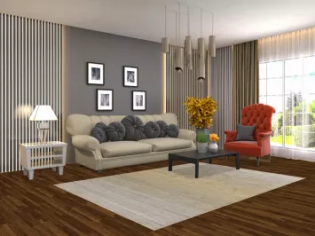 Contemporary Wool Modern Indian Area Rug 5x8