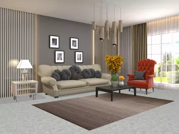 Brown Wool Gabbeh Indian Area Rug 5x8