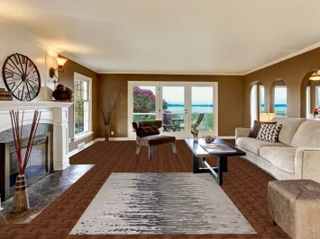 Abstract Gray Modern Indian Area Rug 5x8