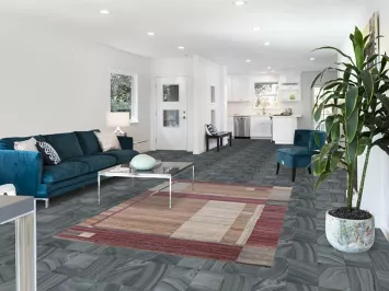 Geometric Wool Modern Indian Area Rug 5x8