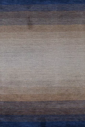 Striped Colorful Gabbeh Indian Area Rug 5x8