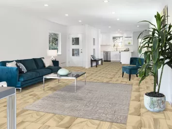 Handmade Modern Indian Area Rug 5x8