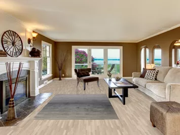 Contemporary Wool Gabbeh Indian Area Rug 5x8