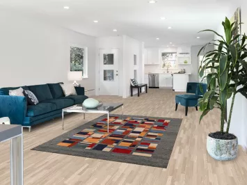 Geometric Wool Modern Indian Area Rug 5x8