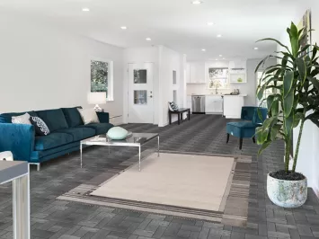 Bordered Wool Gabbeh Indian Area Rug 5x8