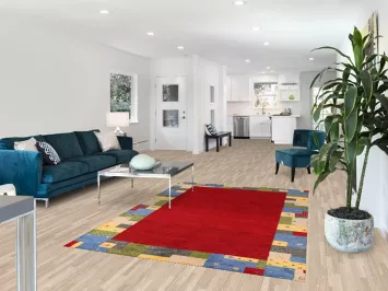 Red Wool Gabbeh Indian Area Rug 5x8