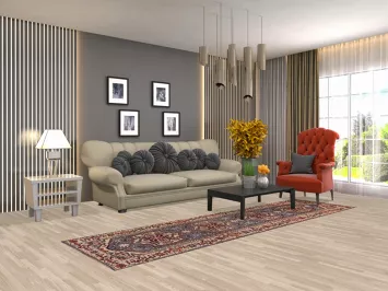 Blue Handmade Heriz Serapi Indian Runner Rug 3x10