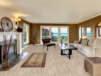 Light Blue Heriz Serapi Indian Runner Rug 3x8