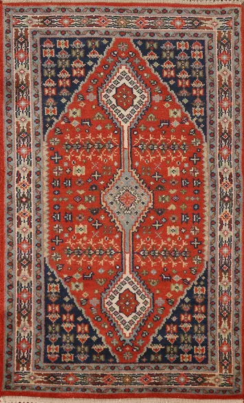 Geometric Heriz Serapi Indian Rug 3x5
