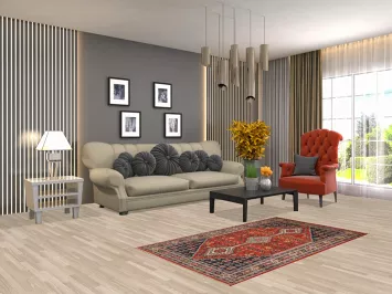 Geometric Heriz Serapi Indian Rug 3x5