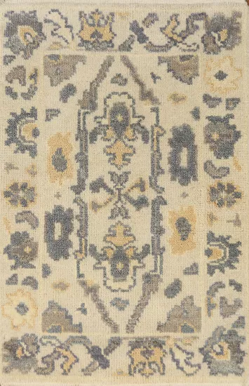 Handmade Wool Oushak Indian Rug 2x3