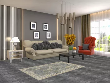 Handmade Oushak Indian Rug 3x5