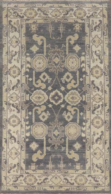 Handmade Oushak Indian Rug 3x5