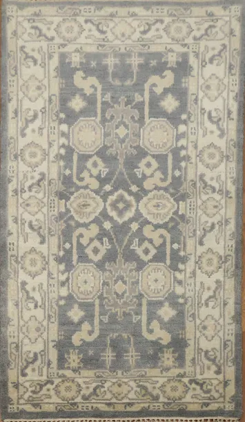 Handmade Oushak Indian Rug 3x5