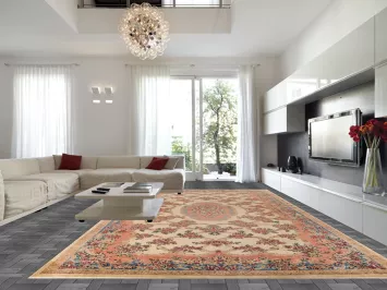 Vegetable Dye Floral Kerman Persian Large Rug 12x22