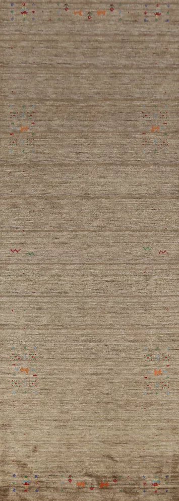 Tribal Wool Gabbeh Indian Runner Rug 3x10