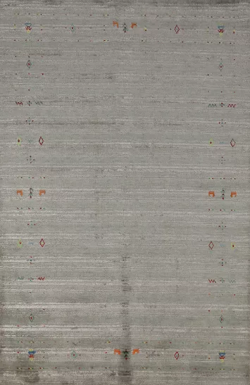 Handmade Gabbeh Indian Area Rug 5x8