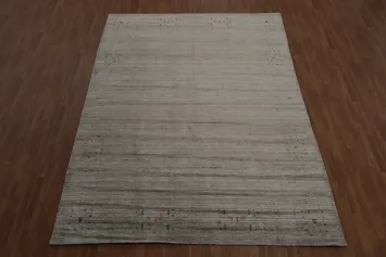 Refined Tone Gabbeh Area Rug 9x12 Perfect for a Subtle Statement