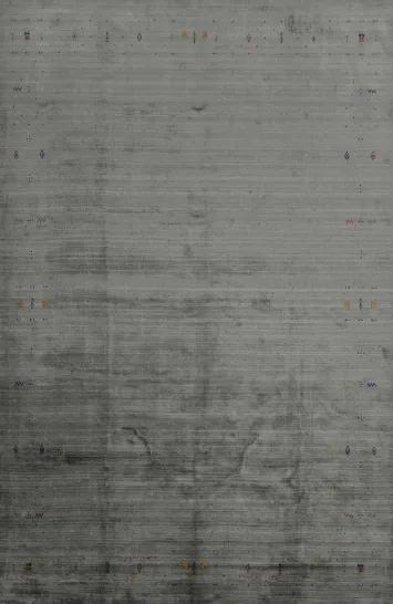 Versatile Decorative Gabbeh Area Rug 9x12 with Subtle Textured Surface