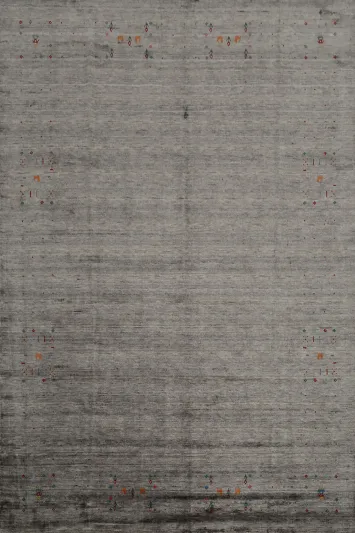 Stylish Gabbeh Indian Area Rug 8x10 Featuring Gentle Color Hints