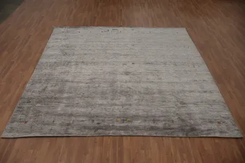 Chick Textured Gabbeh Area Rug 10x10 Perfect for Minimalist Spaces