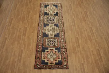 Vintage Tribal Meshkin Persian Runner Rug 3x11
