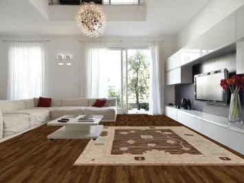 Handmade Brown Oushak Turkish Large Rug 10x14