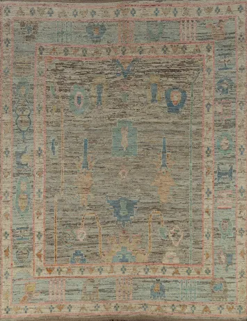 Vegetable Dye Oushak Turkish Area Rug 8x10
