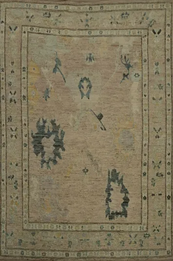 Rustic Sophistication Oushak Vegetable Dye Area Rug 10x13