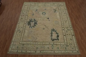 Rustic Sophistication Oushak Vegetable Dye Area Rug 10x13