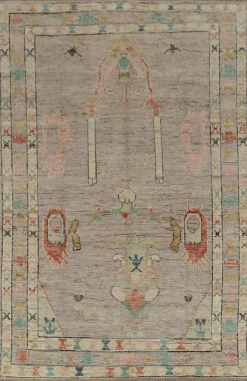 Vegetable Dye Oushak Turkish Area Rug 7x10