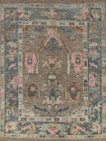 Vegetable Dye Oushak Turkish Area Rug 8x10
