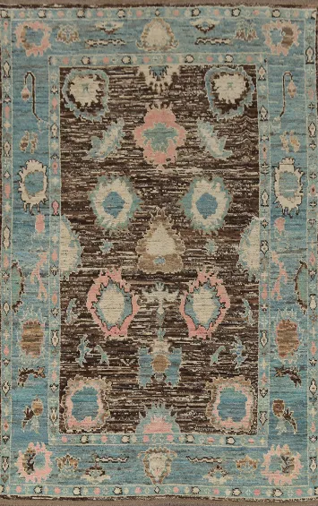 Vegetable Dye Oushak Turkish Area Rug 7x10
