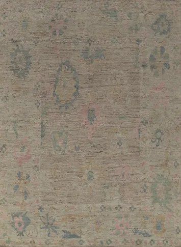 Vegetable Dye Oushak Turkish Area Rug 8x10