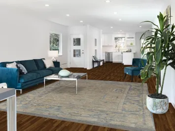 Earth Tone Wool Oushak Vegetable Dye Area Rug 8x10